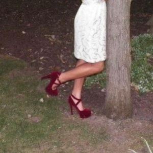 Burgundy Platform Qupid High Heels